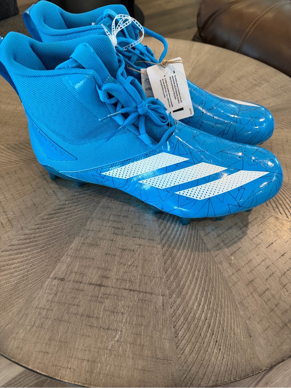Adizero Chaos Football Cleats Size 12